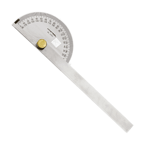 Kristeel 180° Protractor (Square Head) - Polished Finish, 1502