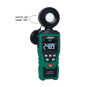 Insize 0 - 20000 FC Lux Meter, 9371-L110