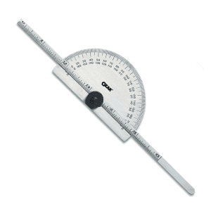Ozar 0 - 180° Protractor Cum Depth Gauge (Round Head), ZPM-1277