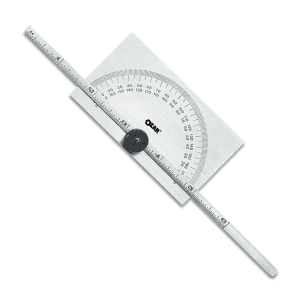 Ozar 180° Protractor Cum Depth Gauge (Rectangular Head), ZPM-1278