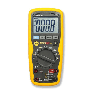Metravi 3-3/4 Digits / 1000V Fully-Protected Digital Multimeter, Metrasafe-14