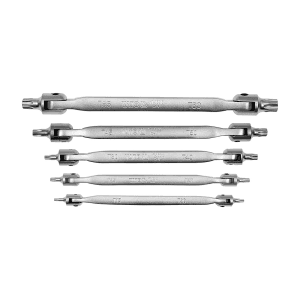 Yato T15 - T60 mm Torx Type Double Head Flexible Wrenches Set (Pack of 5 Pcs), YT-05320