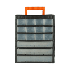 Black+Decker 17 Drawers Large Portable Cabinet For Multi-Purpose Home / Tool Storage With Carry Handle, BDST73827-8