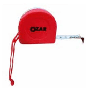 Ozar 3 Mtr x 16 mm Plastic Body Measuring Tape With Belt Clip & Sling, ATM-5245