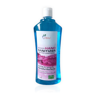Vibhu's 1000 ml Antibacterial Liquid Hand Sanitizer with Lemon Extract
