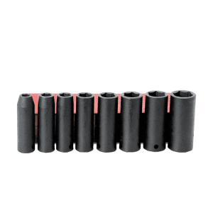 Sumake 8 Pcs 3/8 Inch Sq. Drive Deep Air Socket Set, SIS-3301