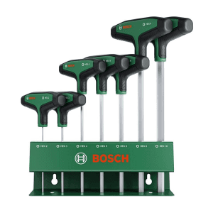 Bosch 7 Pcs T-Handle Hex Screwdriver Set, 1 600 A03 9J1