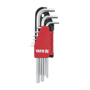 Yato 1.5 mm - 10 mm Hex Key Set Long CRV (9 Pcs), YT-0501