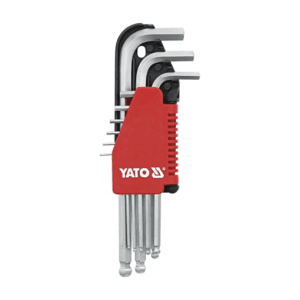 Yato 2 mm - 10 mm Hex Key Set With Ball CRV (9 Pcs), YT-0507