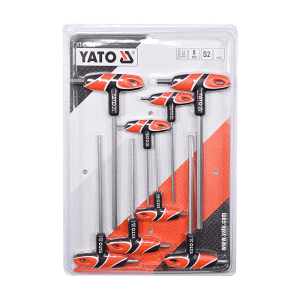 Yato 2.5 mm - 10 mm T-Handle Hex Key Set, YT-05583