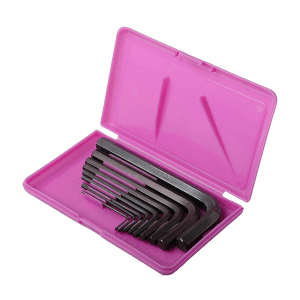 JK 9 Pcs (1.5 mm - 10 mm) Standard Hex Allen Key Sets, Black Finish, SD7800542