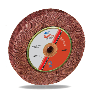 Norton Spitfire 150 x 25 x 16 mm / 60 Grit Xtreme Flap Wheels With Wooden Bush (Pack Of 20 Pcs), FWX13