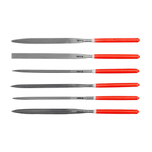 Yato 4 x 75 x 160 mm Needle File Set (Pack Of 6 Pcs), YT-6161