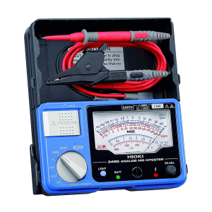 Hioki 250V - 1000V 3-Range Analog Insulation Tester With Continuity Check, 3490