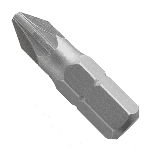 Hogert PZ1 x 25 mm Length Pozidriv Screwdriver Bits (Pack of 5 Pcs), HT1S314