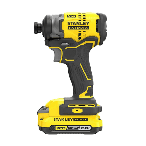 Stanley 20V / 2.0 Ah  Li-ion Cordless Brushless Impact Driver With 2 Batteries & Charger (FATMAX), SBI810D2K