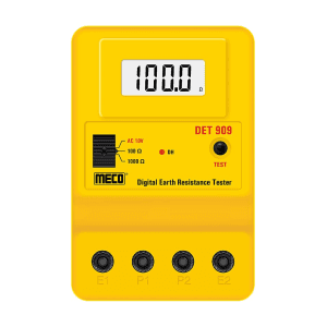 Meco 3-1/2 Digit / 1999 Counts Digital Earth Resistance Tester with Earth Voltage, DET 909