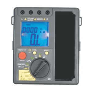 Kusam-Meco 1000V / 40G Ohms Digital Insulation Resistance Tester With Multimeter Functions, KM 379
