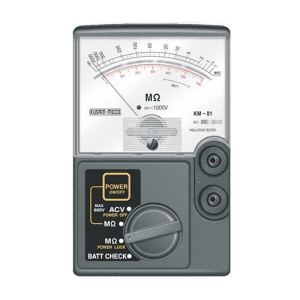 Kusam-Meco 1000V / 2000 MOhms Analog Insulation Resistance Tester, KM 81