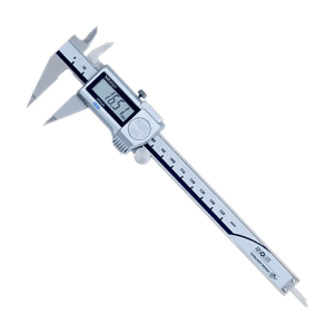 Mitutoyo 0 - 150 mm Fine Type Digital ABS Point Caliper with Thumb Roller, 573-621-20