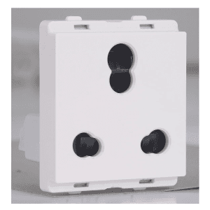 Schneider Electric Livia 6 / 16 Amp 3 Pin Socket Outlet With Shutter (Pack of 10 Pcs), P2106