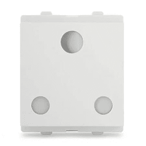 Schneider Electric Opale 16 Amp 3 Pin Socket Outlet With Shutter - White (Pack of 10 Pcs), X2103WH