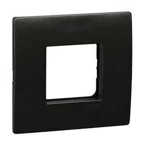Schneider Electric Opale 1-2 M Grid & 2 Module Cover Frame - Coke Grey (Pack of 10 Pcs), AAKY0802
