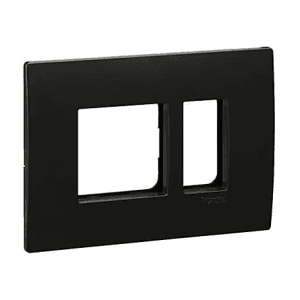 Schneider Electric Opale 3 M Grid & 3 Module Cover Frame - Coke Grey (Pack of 10 Pcs), AAKY0803