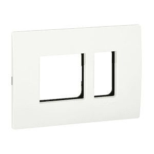 Schneider Electric Opale 3 M Grid & 3 Module Cover Frame - White (Pack of 10 Pcs), X0703