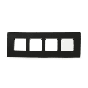 Schneider Electric Opale 8 M Grid & 8 Module Cover Frame Horizontal - Coke Grey (Pack of 5 Pcs), AAKY0808