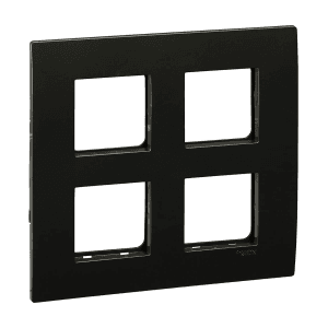 Schneider Electric Opale 8 M Grid & 8 Module Cover Frame Square - Coke Grey (Pack of 5 Pcs), AAKY0809