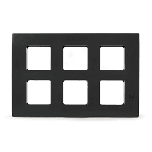 Schneider Electric Opale 12 M Grid & 12 Module Cover Frame - Coke Grey (Pack of 5 Pcs), AAKY0812