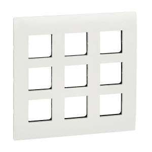 Schneider Electric Opale 18 M Grid & 18 Module Cover Frame - White (Pack of 5 Pcs), AAKX0718