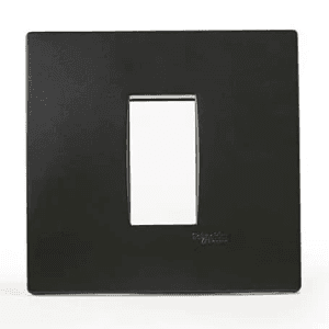 Schneider Electric Opale 1-2 M Grid & 1 Module Cover Frame - Coke Grey (Pack of 10 Pcs), AAKY0801