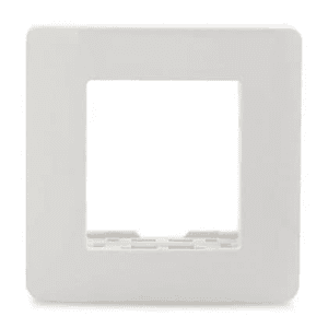 Schneider Electric Zencelo 2 M Grid & 2 Module Cover Frame - White (Pack of 10 Pcs), IN8402C