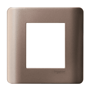 Schneider Electric Zencelo 2 M Grid & 2 Module Cover Frame - Silver Bronze (Pack of 10 Pcs), IN8402C(SZ)