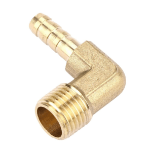 TB Basics Brass Elbow Male 1/4" -18 NPT, Pipe Dia. 10mm
