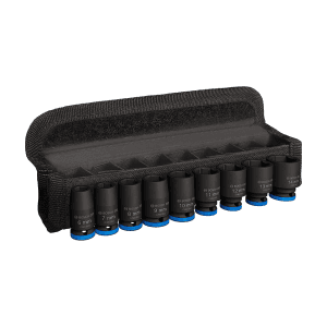 Bosch 9 Pcs 1/4 Inch Sq. Drive PRO Standard Impact Socket Set, 2 608 003 034