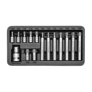 Yato 15 Pcs Torx Screwdriver Bit Set, YT-0411