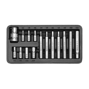 Yato 15 Pcs Hex Screwdriver Bit Set, YT-0413