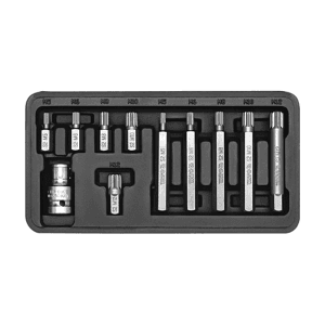 Yato 11 Pcs Spline Screwdriver Bit Set, YT-0415
