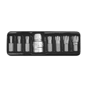 Yato M5 - M14 Ribe Screwdriver Bit Set (Pack of 8 Pcs), YT-0418