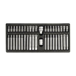 Yato 42 Pcs Torx Security & Ribe Screwdriver Bit Set, YT-0420