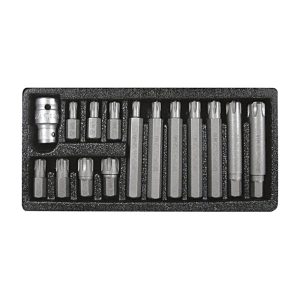 Yato M6 - M14 Ribe Screwdriver Bit Set (Pack of 15 Pcs), YT-0419
