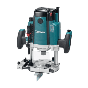 Makita 12 mm (1/2") / 2100W Variable Speed Plunge Router with Electric Brake, Soft Start & Dual LED Lights, RP2303FC
