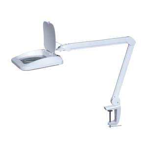 Delta 5X Table top LED Magnifier with Clamp (Wide Lens), DE0015