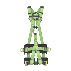 Karam Full Body Adjustable Work Positioning Harness With Padded Leg Strap & Shoulder Strap, PN 57(02)