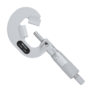Mitutoyo 10 - 25 mm V-Anvil Micrometer with Carbide Tip (3 Flute), 114-102