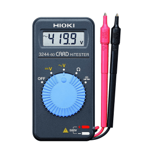 Hioki 500 V Card-Style Pocket Digital Multimeter, 3244-60