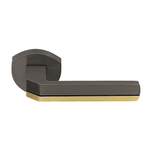 KBI heart-beat Black & Golden Mortise Handle